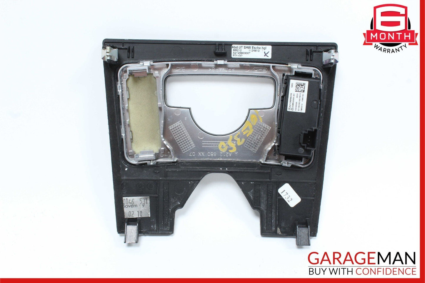 10-13 Mercedes W212 E350 E250 E550 Center Console Switch Trim Cover Bezel Wood