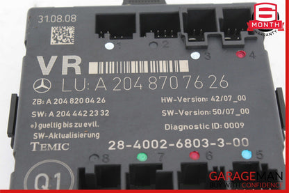 09-15 Mercedes X204 GLK350 Front Right Passenger Side Door Control Module Unit