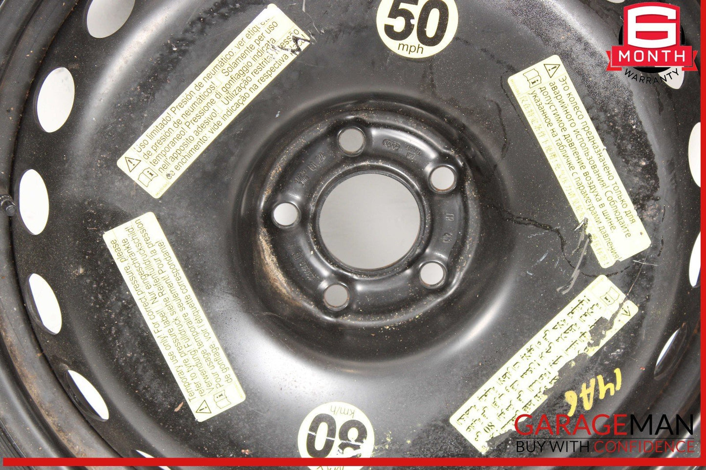 12-20 Audi A6 A7 Quattro Emergency Spare Tire Wheel T145/60 R20 105M OEM