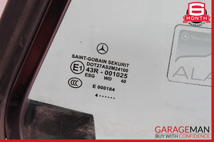 03-12 Mercedes R230 SL500 SL55 AMG Rear Left Side Quarter Window Glass Clear