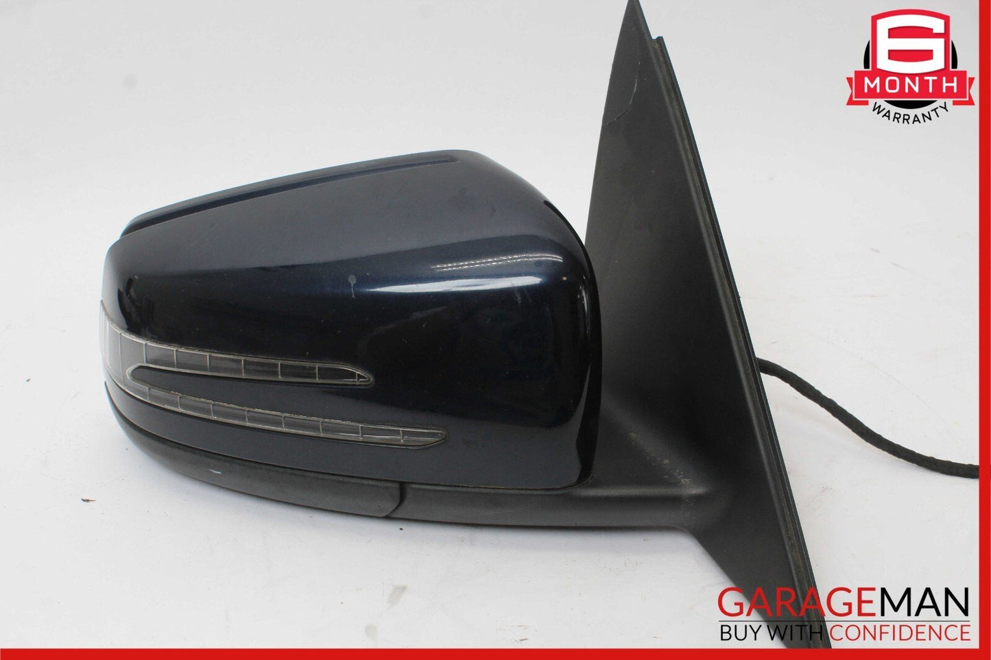 12-14 Mercedes W204 C300 Front Right Side Mirror Door Rear View Glass Blue OEM
