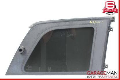 07-12 Mercedes X164 GL450 Rear Left Side Quarter Window Glass w/ Moulding Trim
