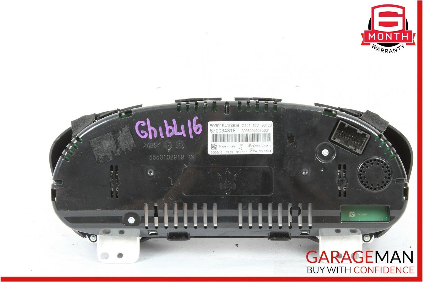 14-17 Maserati Ghibli Speedometer Odometer Instrument Cluster Gauge