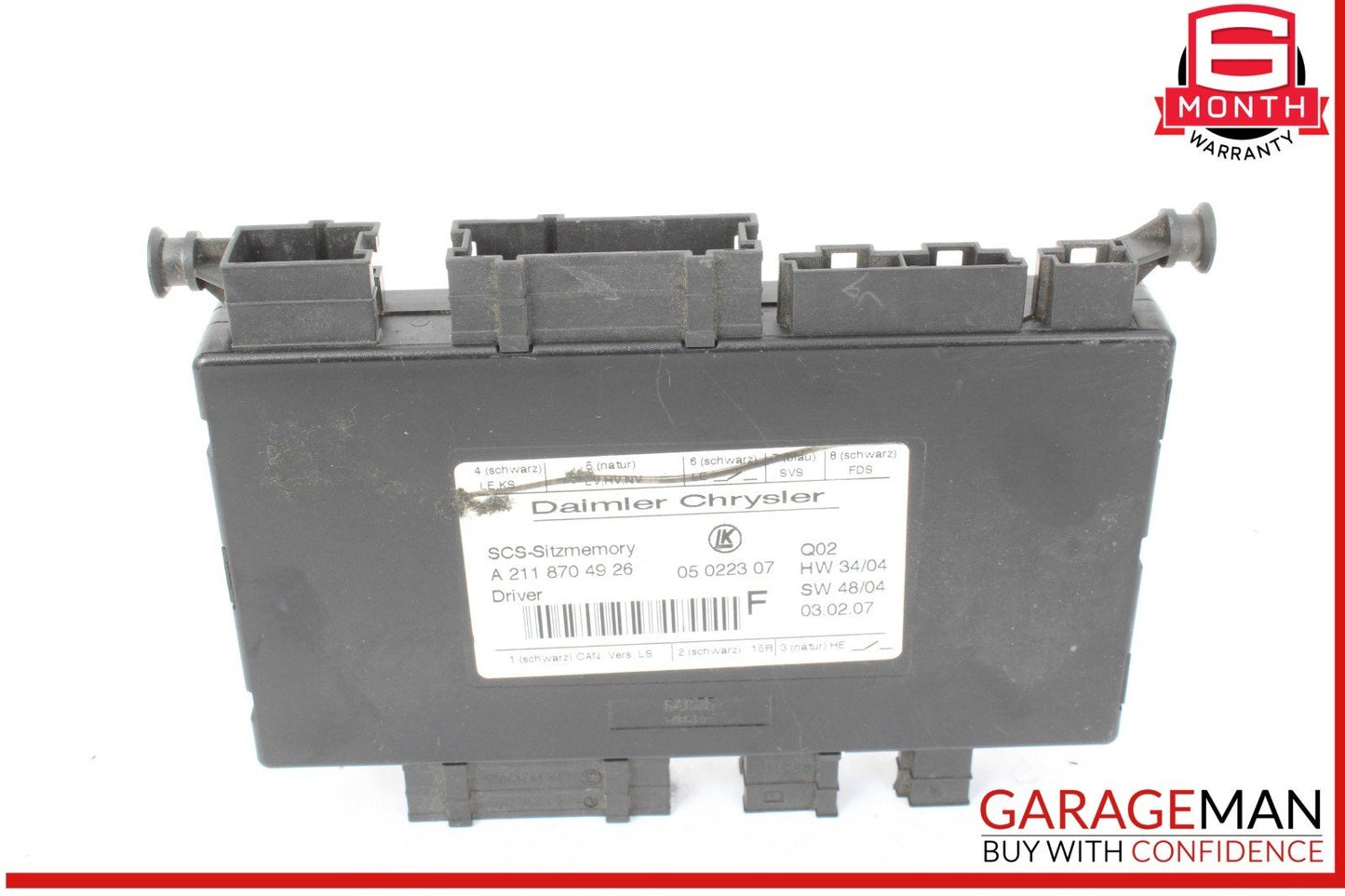 03-12 Mercedes X164 GL450 GL550 Front Left Side Seat Control Module Unit OEM
