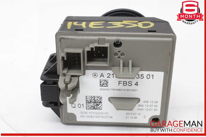 14-17 Mercedes W212 E350 E400 Ignition Switch Control Module w/ Key 2189053501