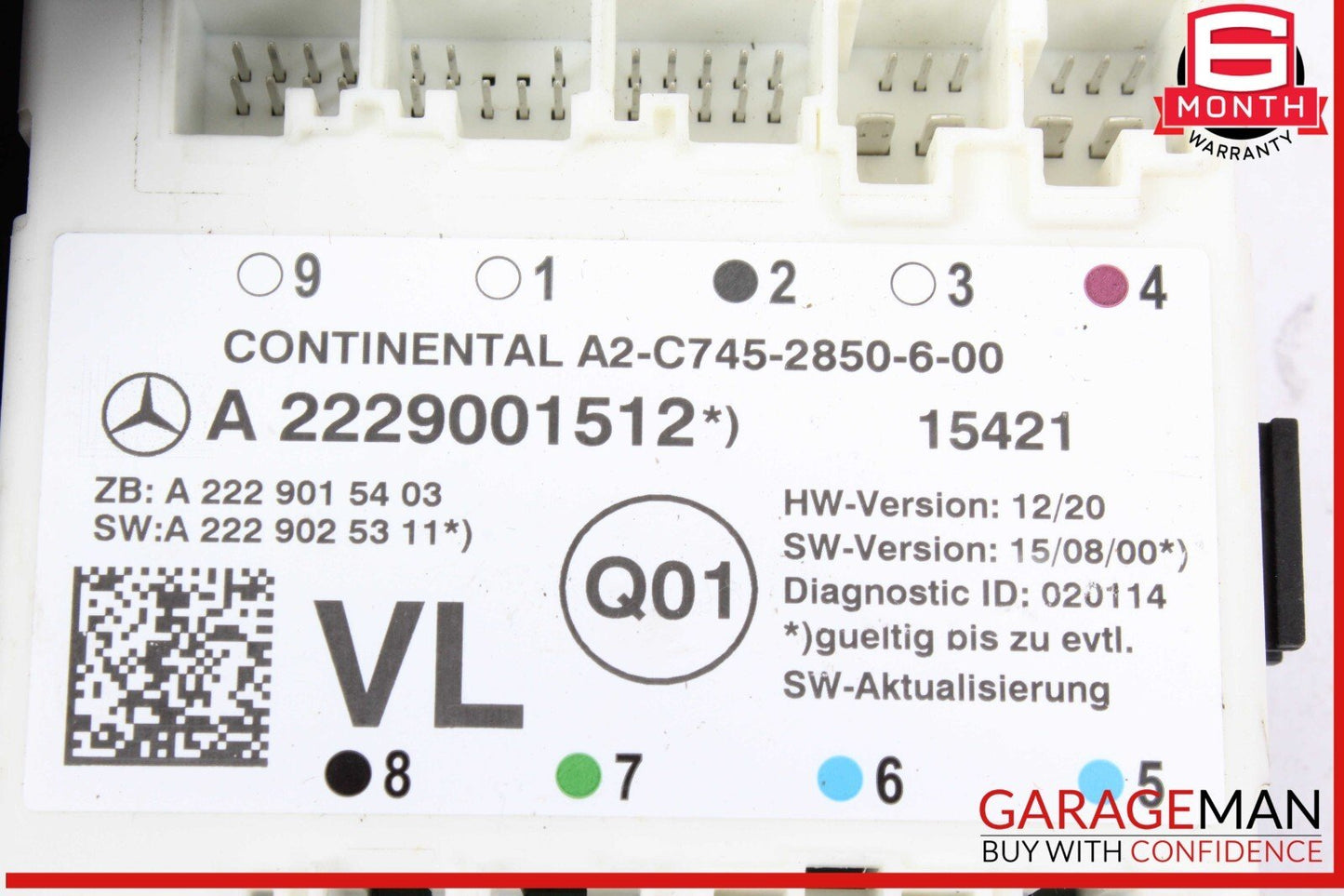 15-23 Mercedes W205 C300 C400 GLC300 Front Left Side Door Control Module Unit
