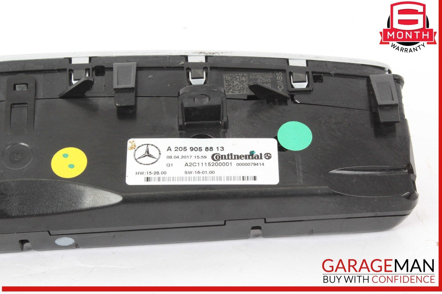 15-20 Mercedes W205 C300 C350e C400 A/C AC Heater Climate Control Switch OEM