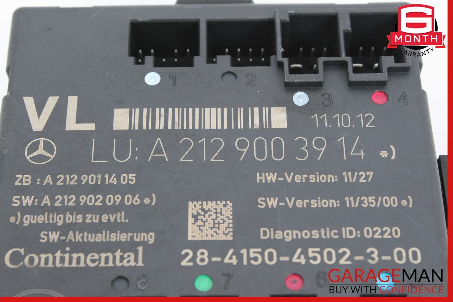 08-18 Mercedes W204 C250 SLK250 CLS400 Front Left Side Door Control Module Unit
