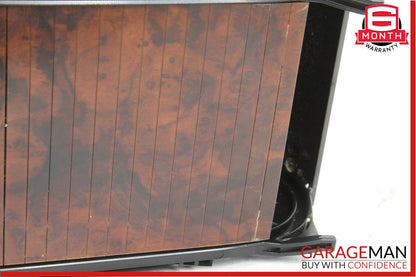 06-11 Mercedes W219 CLS500 Rear Center Console Armrest Cupholder Storage Wood
