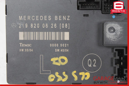 06-11 Mercedes W219 CLS550 CLS63 AMG Front Left Side Door Control Module Unit