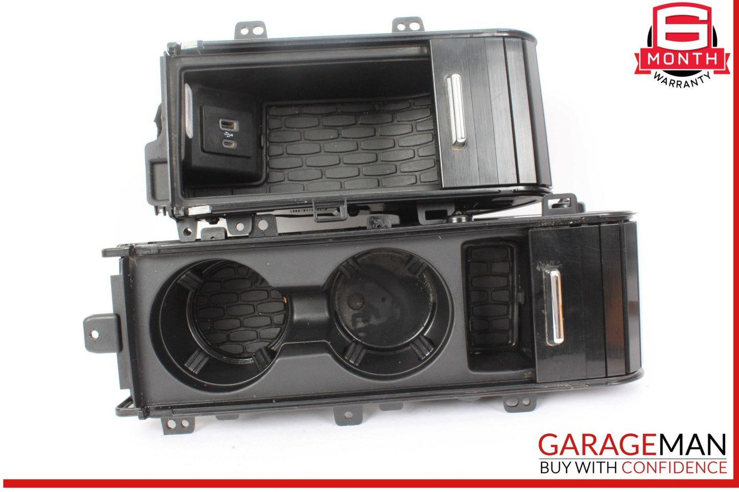 20-24 Lincoln Aviator Front Center Console Tray Storage w/ Cup Holder Black OEM
