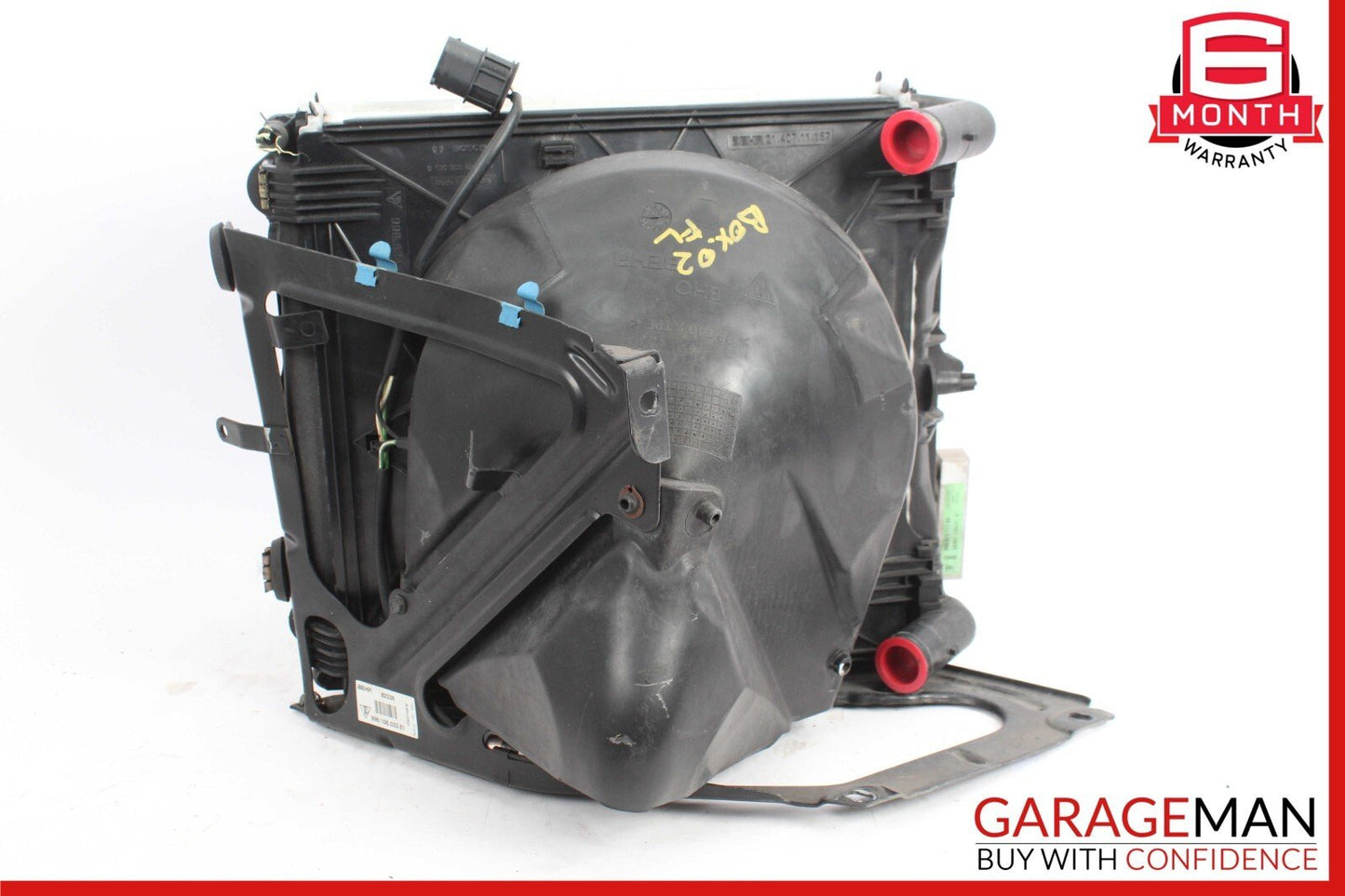97-04 Porsche Boxster 986 Left Side Engine Radiator AC A/C Condenser Fan Assy