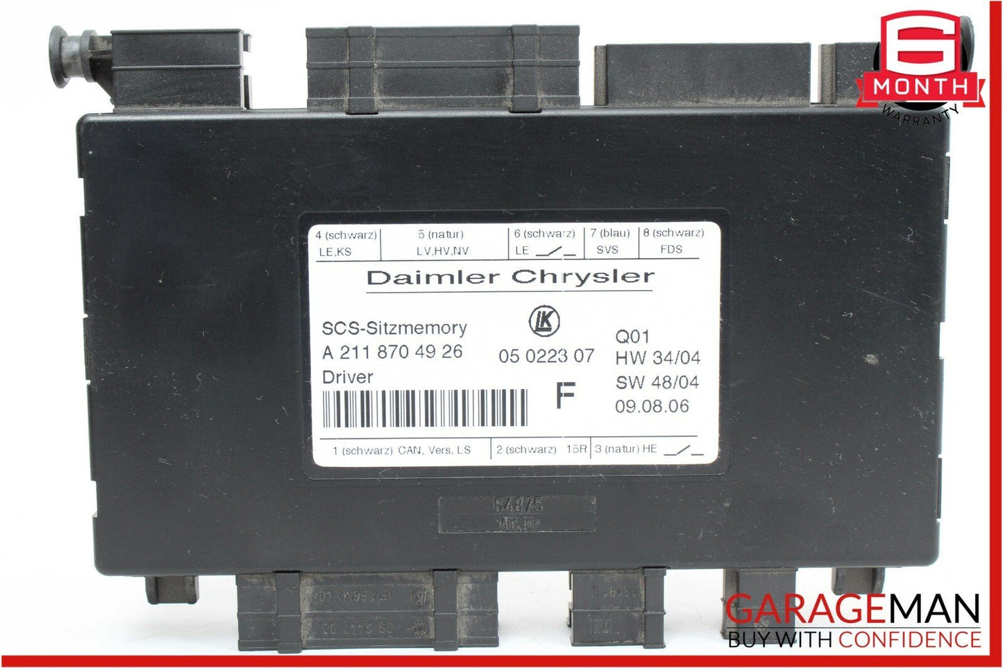 03-11 Mercedes E350 CLS500 GL320 Front Left Side Seat Control Module Unit