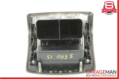 07-13 Mercedes W221 S550 S65 AMG Rear Center Console AC Air Vent Trim Panel Wood