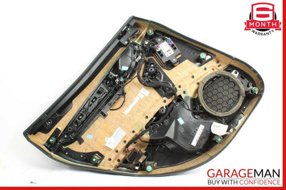 14-17 Maserati Ghibli Rear Right Passenger Complete Interior Door Panel Black