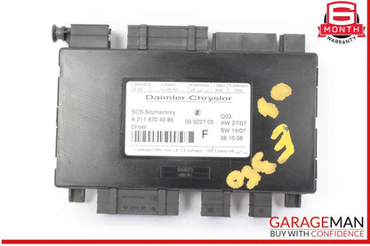 03-11 Mercedes W211 E350 Front Left Side Seat Control Module 2118704085 OEM
