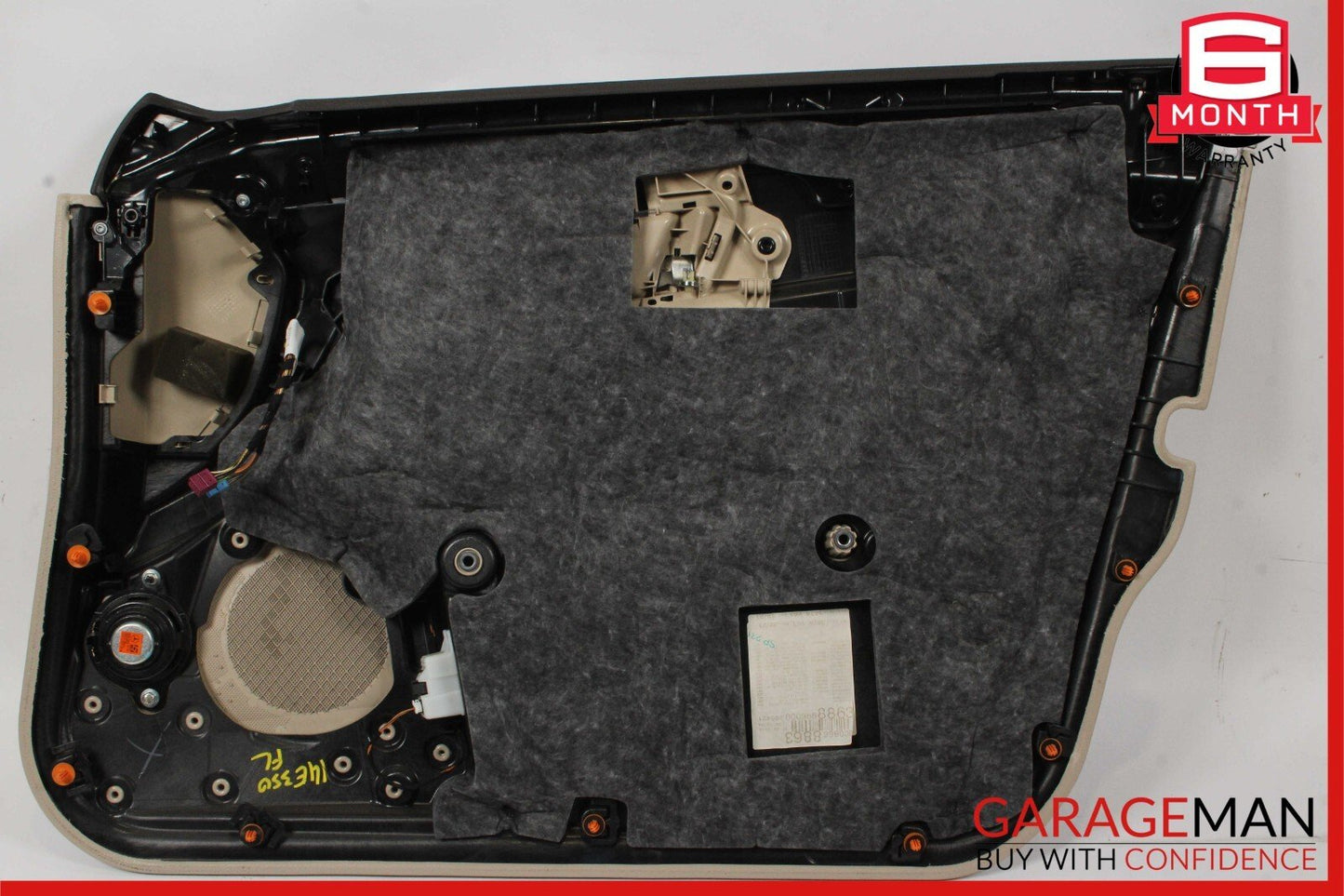 14-16 Mercedes W212 E350 E550 Front Left Side Interior Door Panel Cover Beige