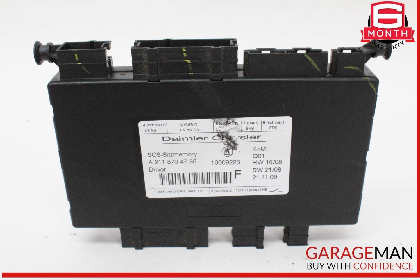 03-13 Mercedes-Benz ML350 W164 Front Left Seat Control Module 2118704785 OEM