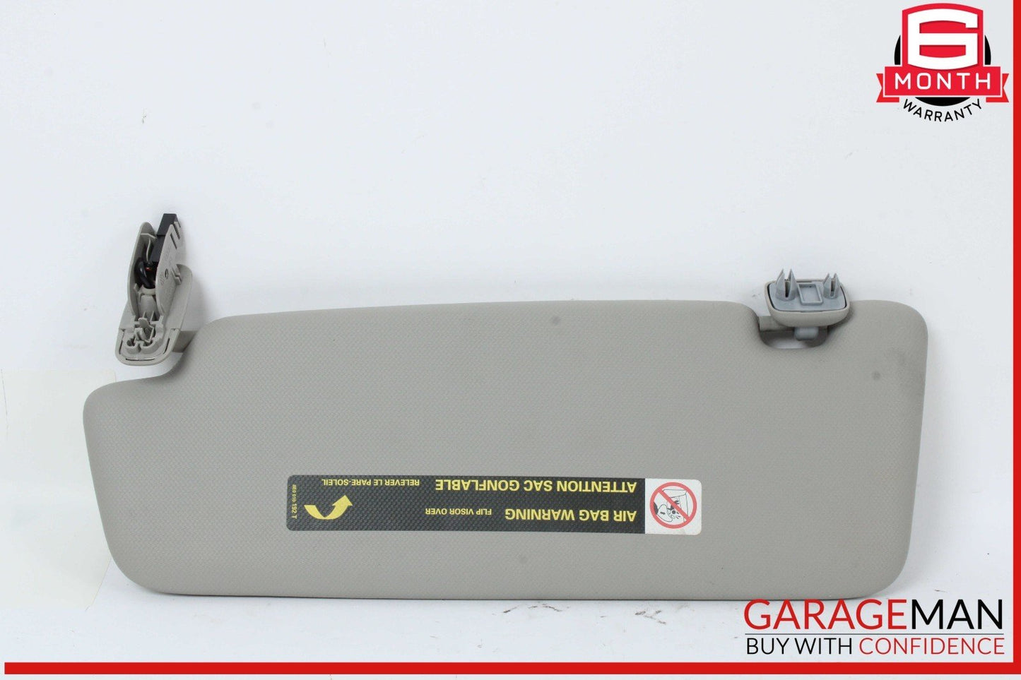 09-18 Audi Q5 Q3 Front Right Side Sun Visor Sunvisor Gray 8K0857552 OEM