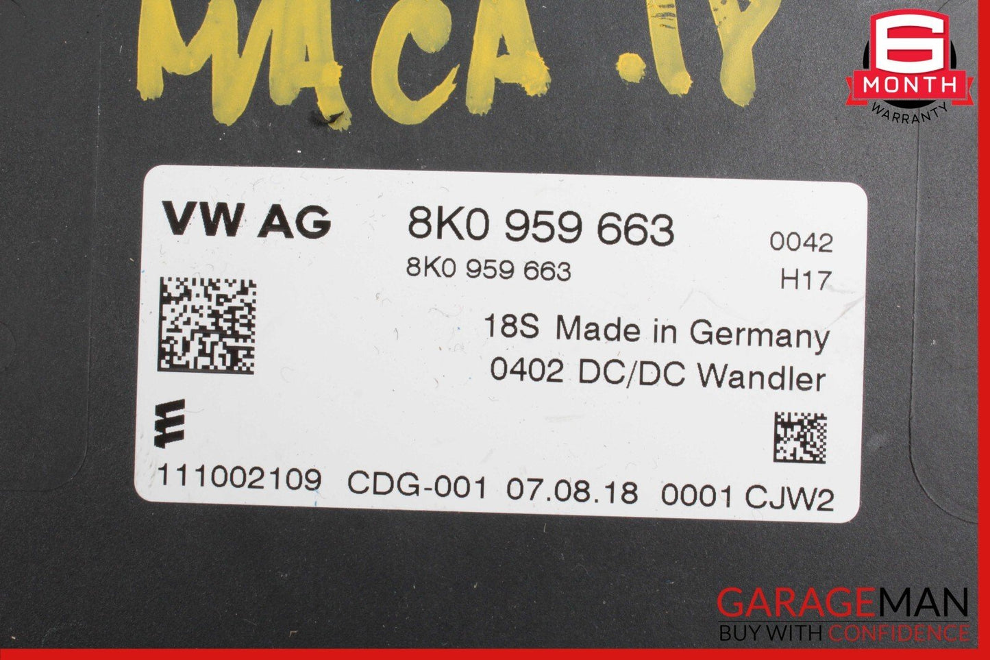 15-21 Porsche Macan 95B Voltage Stabilizer Control Module Unit OEM