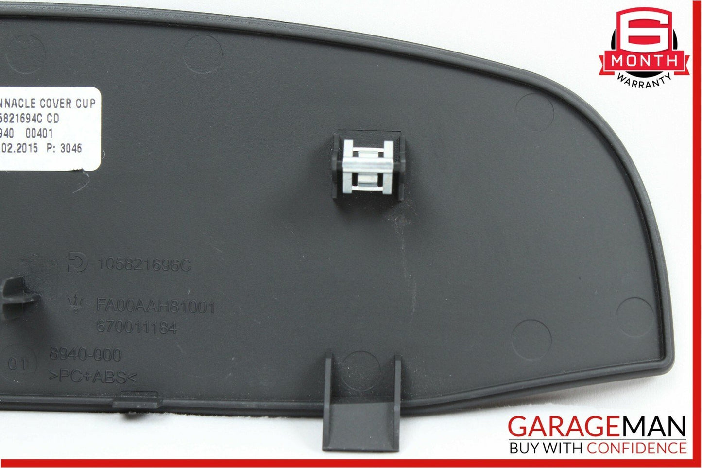 14-17 Maserati Ghibli Dash Speedometer Cover Trim Black OEM