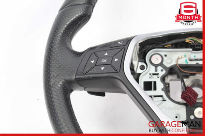 12-18 Mercedes W212 E350 E250 Steering Wheel Black w/ Paddle Shifters