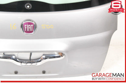 12-17 Fiat 500 Rear Trunk Lid Tailgate Liftgate Shell Gray OEM