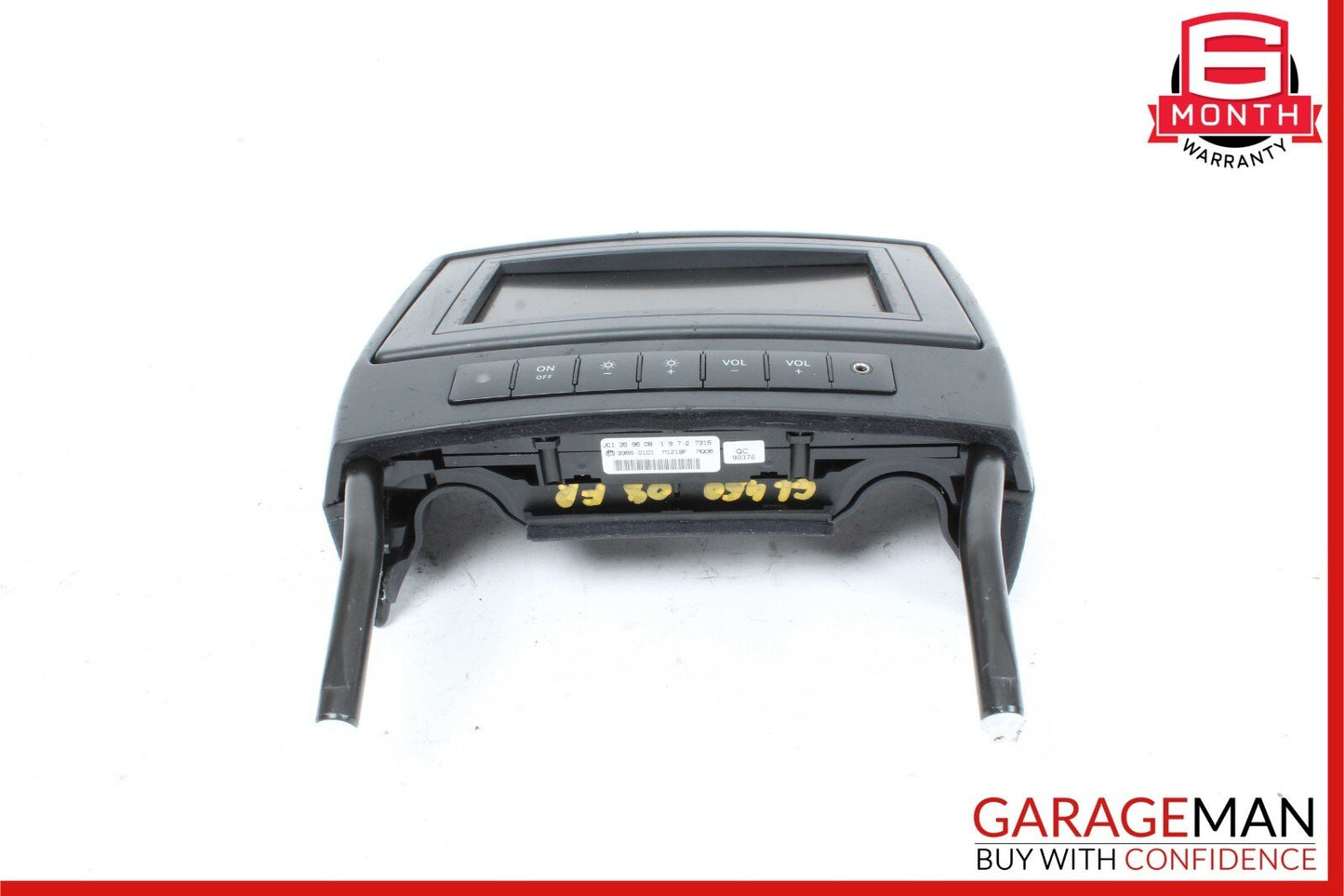06-10 Mercedes X164 GL450 R350 Front Headrest Screen Monitor Display Black