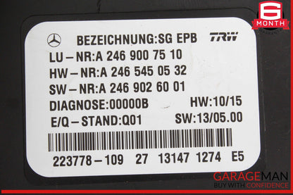 12-16 Mercedes X166 GL350 SLK350 Parking Brake Control Module 2469007510