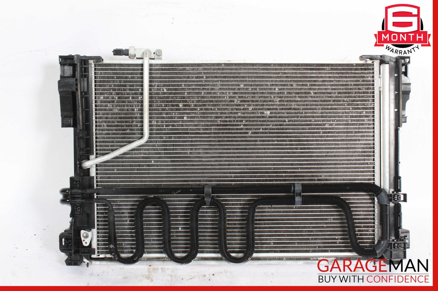 12-16 Mercedes R172 SLK350 Engine Cooling Radiator AC Condenser Assembly OEM