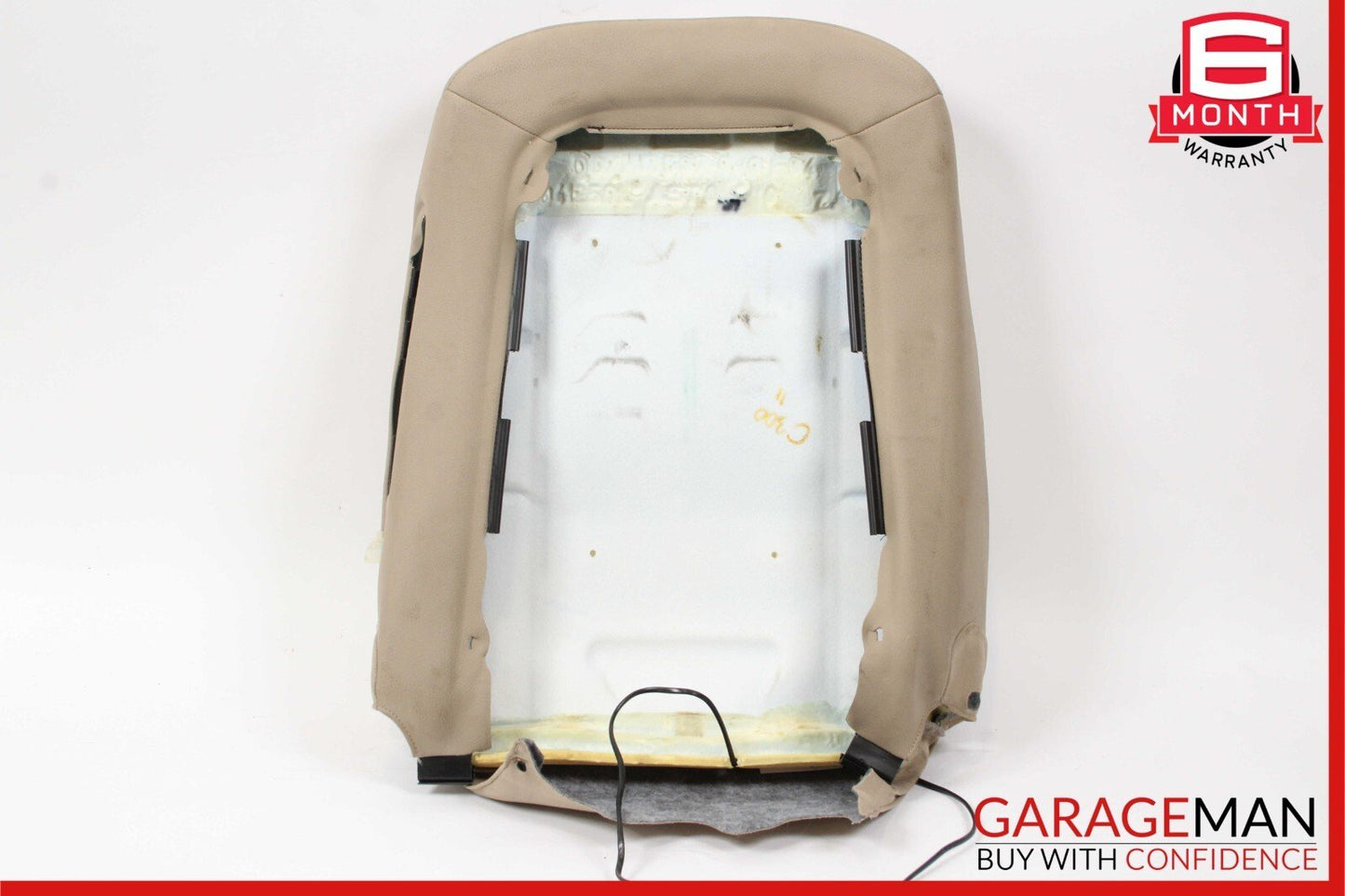 08-14 Mercedes W204 C250 C300 Front Left Side Top Upper Seat Cushion Beige OEM