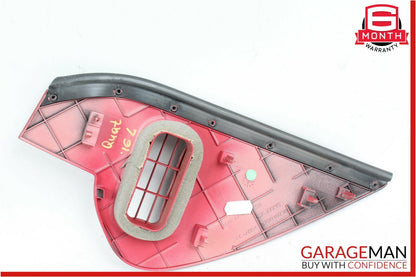 14-18 Maserati Quattroporte Front Left Dashboard Dash End Cover Trim Panel Red