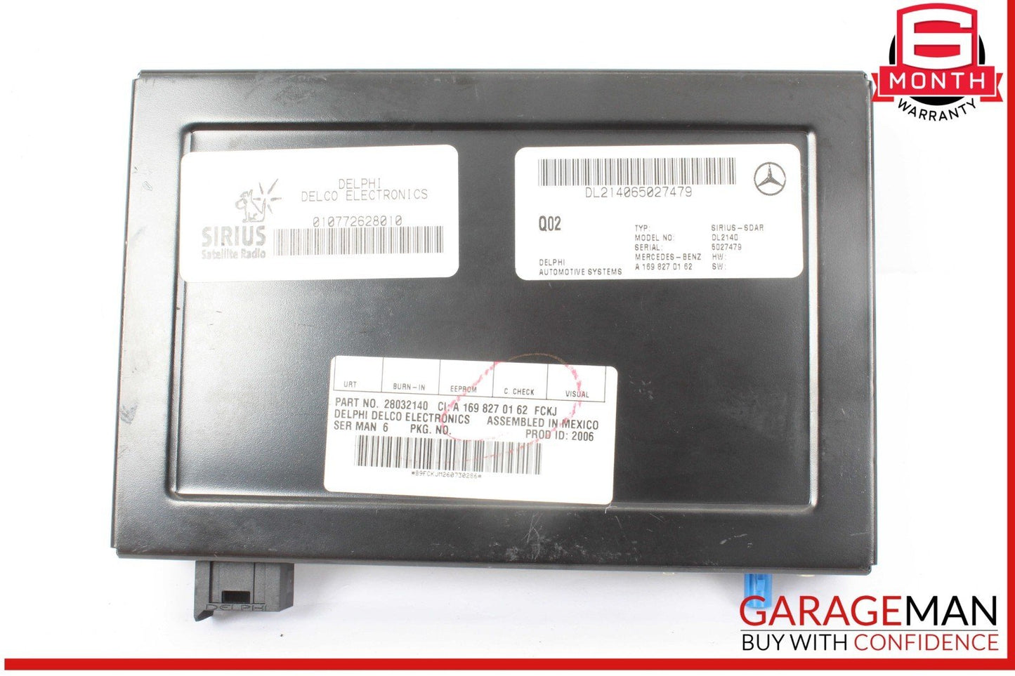 03-09 Mercedes X164 GL450 4MATIC Sirius Satellite Radio Receiver 1698270162 OEM