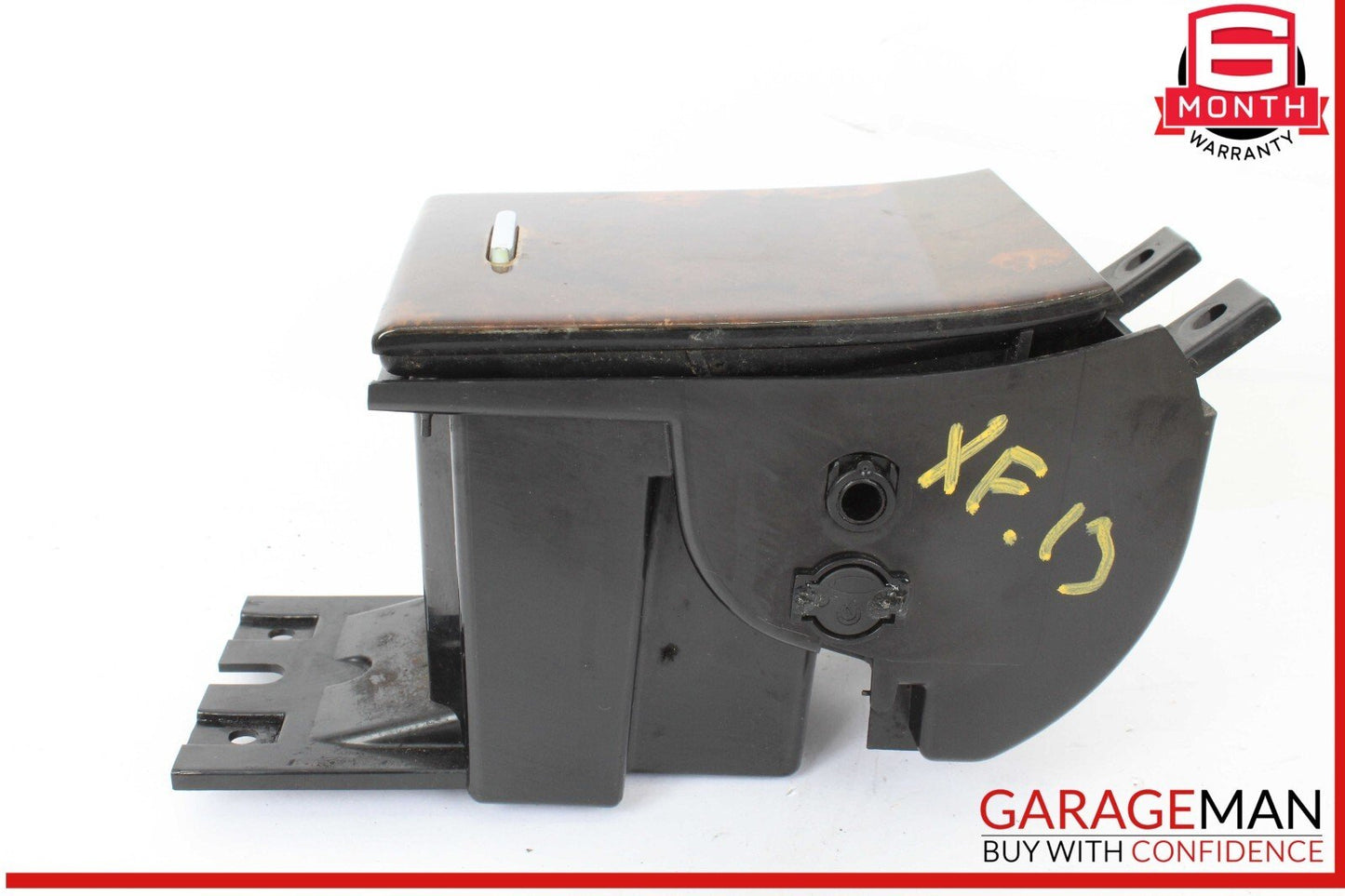 09-15 Jaguar X250 XF XFR Center Console Storage Compartment Wood OEM