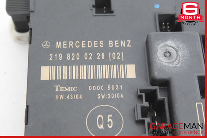 06-11 Mercedes W219 CLS63 AMG CLS500 Rear Left Side Door Control Module Unit OEM