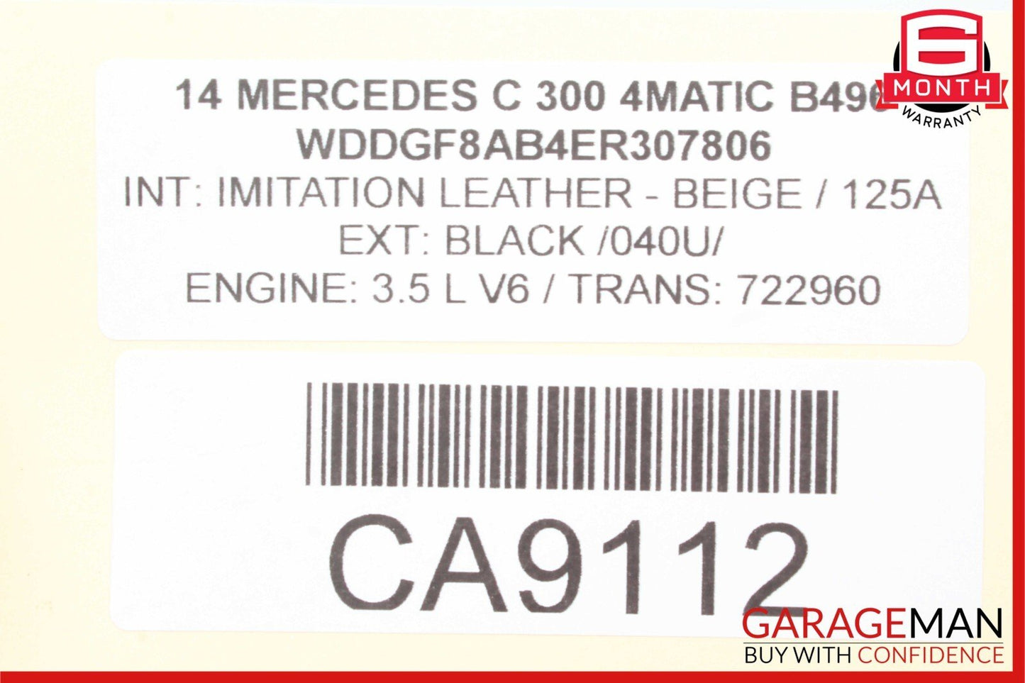 08-14 Mercedes W204 C300 C350 Rear Right and Left Suspension Coil Spring Set OEM
