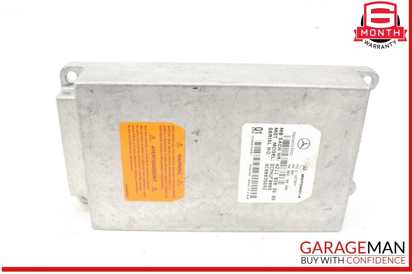 03-09 Mercedes W211 E320 Voice Communication Control Module Unit 2118203685 OEM