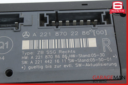 07-13 Mercedes W221 S550 S400 Front Right Side Under Seat Control Unit OEM