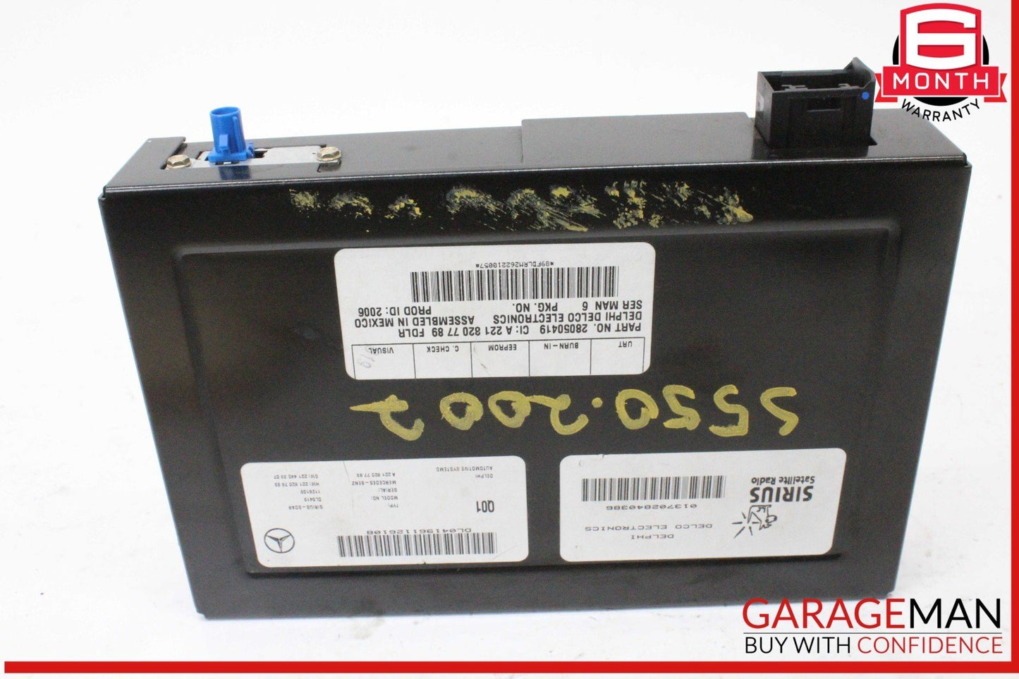 07-14 Mercedes W221 S550 SLK350 Sirius Satellite Radio Module Receiver OEM