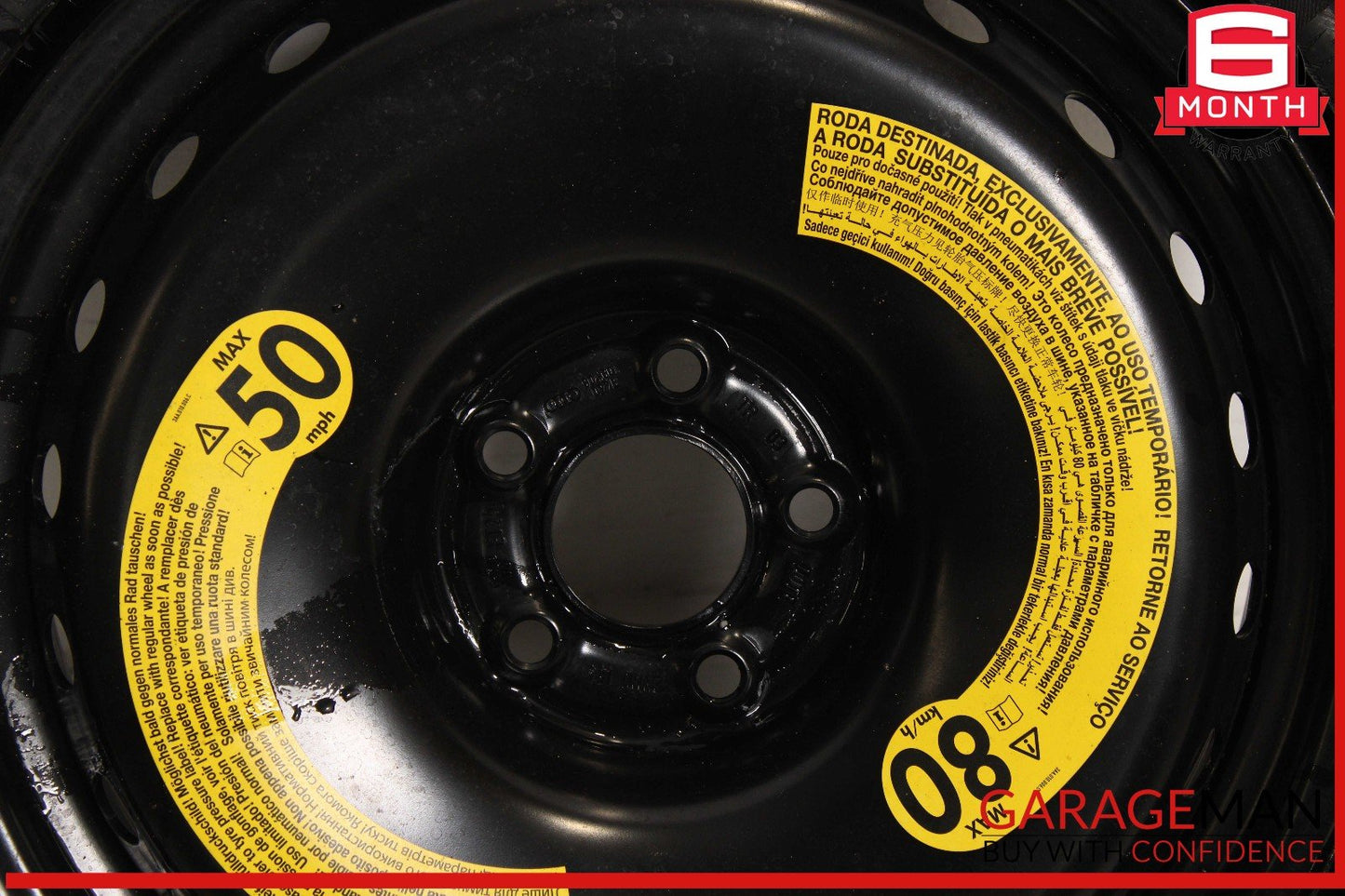18-23 Audi SQ5 Emergency Spare Tire Wheel Donut Rim 195/75 R18 OEM