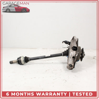 2010-2016 Porsche Panamera 970 Rear Left Spindle Knuckle Wheel Hub w/ Shaft OEM