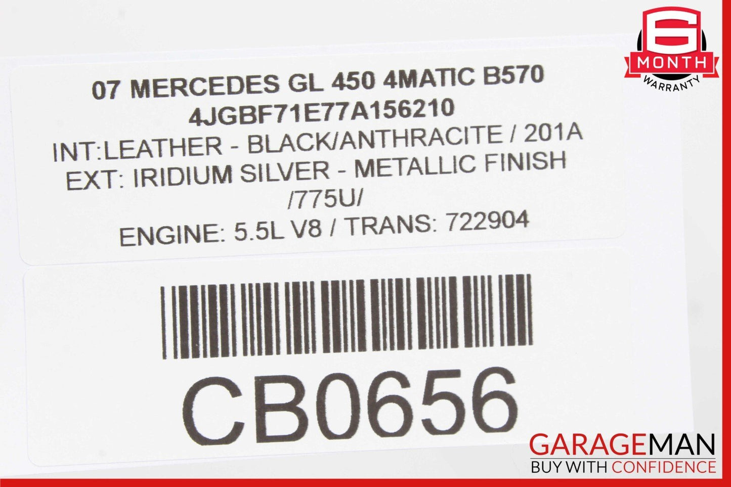 07-09 Mercedes X164 GL450 R350 ML63 AMG Rear Heated Seat Control Module Unit OEM