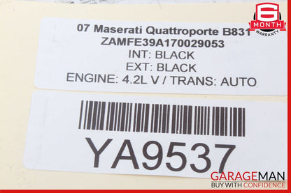 03-13 Maserati Quattroporte M139 Interior Roof Grab Handle Rear Right Side OEM