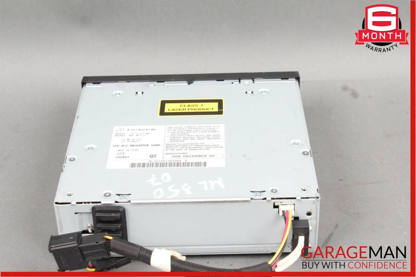06-12 Mercedes W164 ML350 GK350 R350 Radio Stereo 6 Disk CD Changer Player OEM