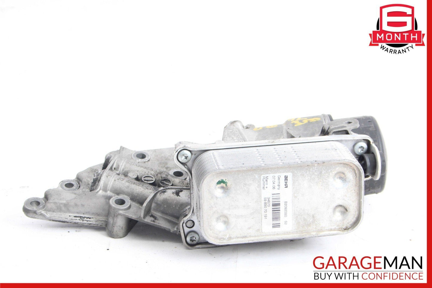 05-13 Mercedes W164 ML350 CLK350 C350 E350 Engine Oil Filter Cooler Housing OEM