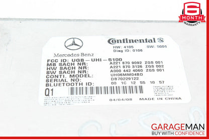 07-09 Mercedes W221 S550 CL600 Bluetooth Communication Module OEM