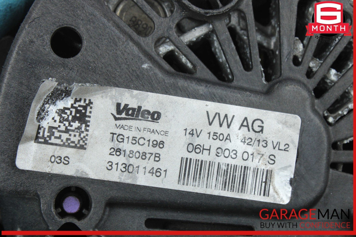 12-15 Audi A6 S6 Alternator Generator 150A 14V Valeo 06H903017S OEM