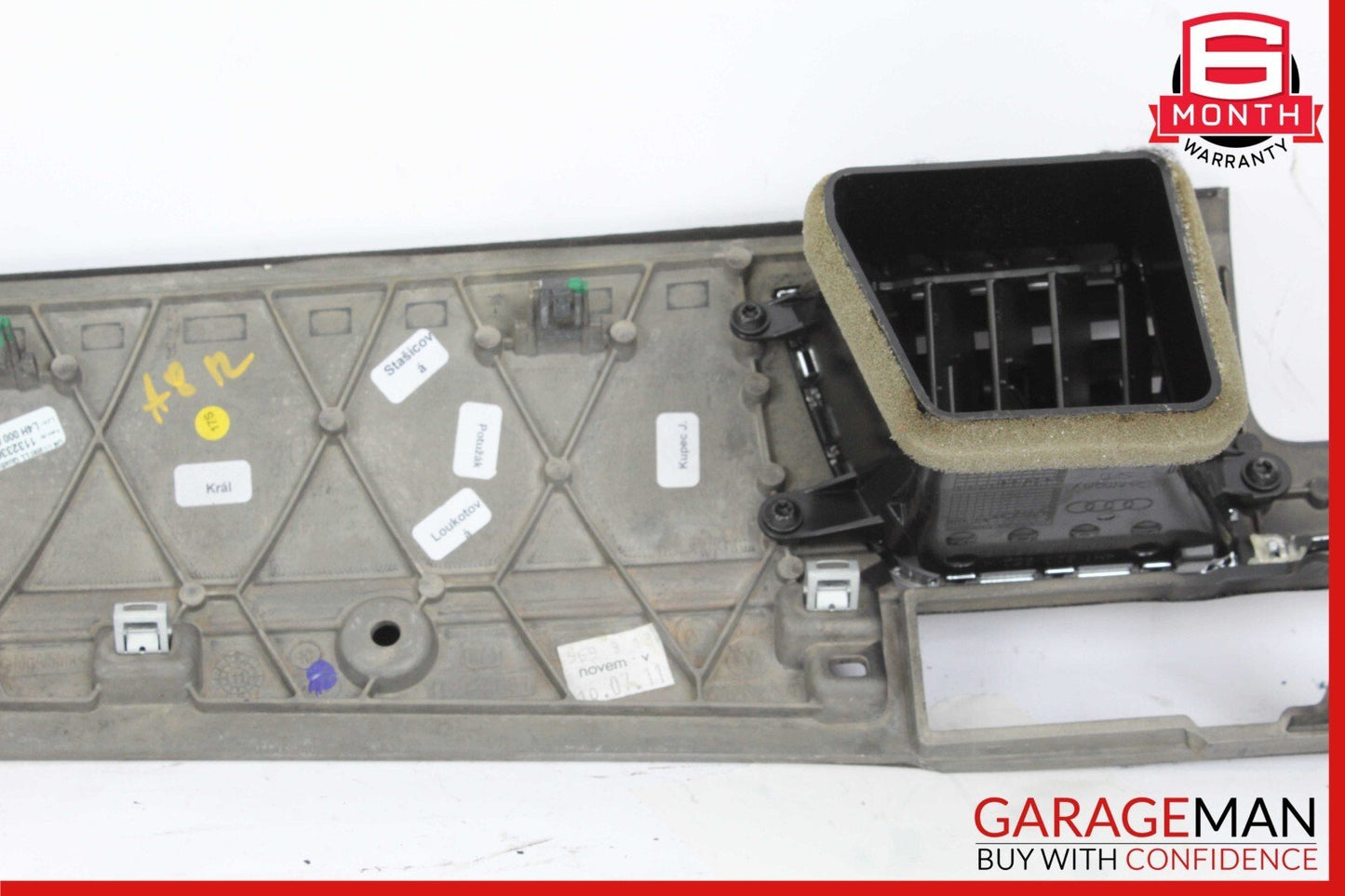 11-18 Audi A8 Dash Board Dashboard Panel Trim w/ AC Air Vent Grille OEM