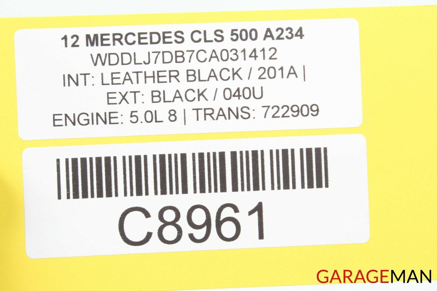 12-14 Mercedes W218 CLS500 Rear Left Driver Side Door Control Module Unit OEM