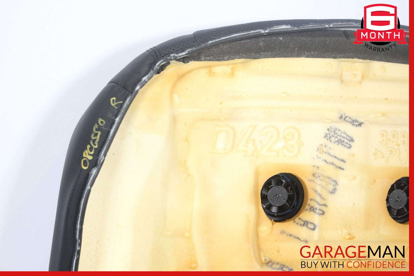 07-10 Mercedes W216 CL550 Front Right Side Bottom Lower Seat Cushion Black OEM